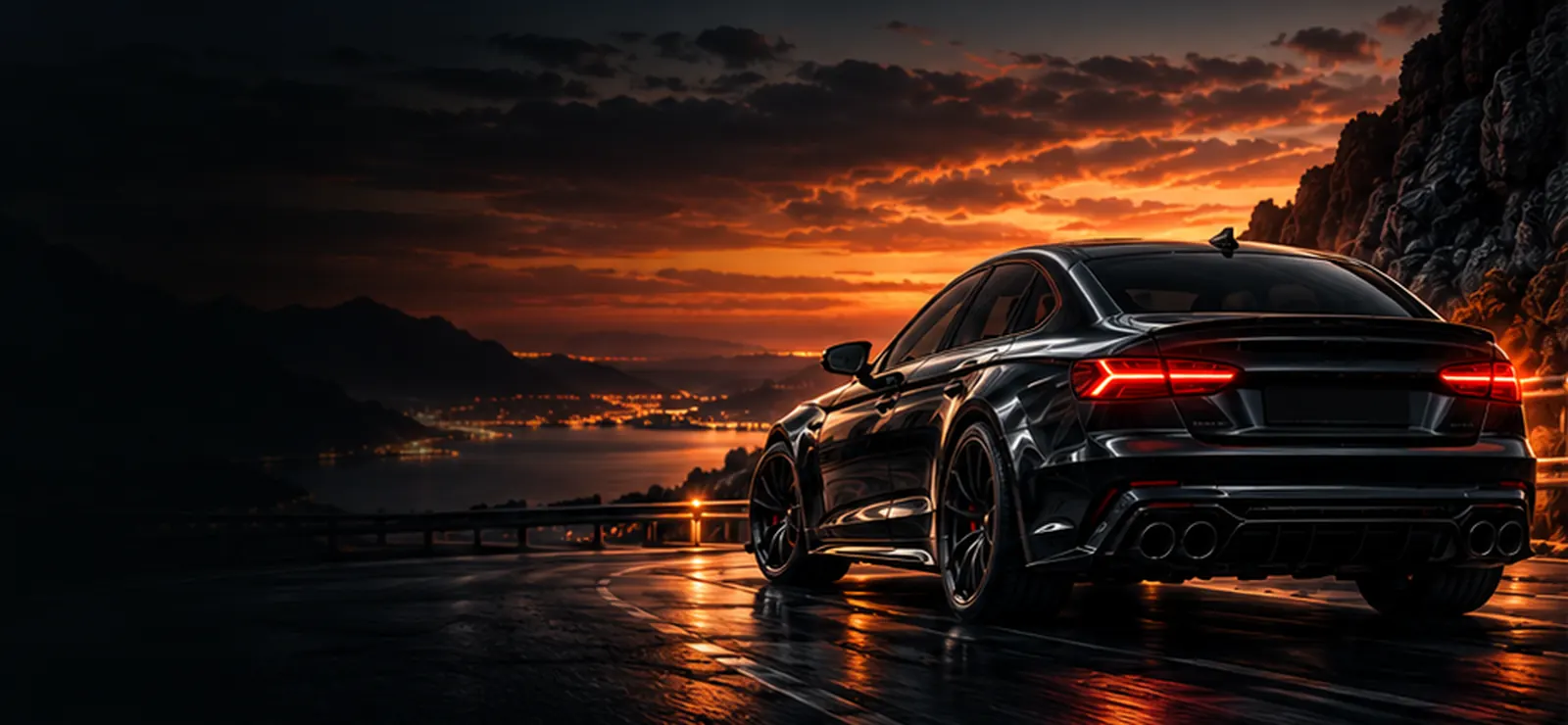 Audi RS5 noire préparée — reprogrammation Stage 1 et Stage 2 à distance